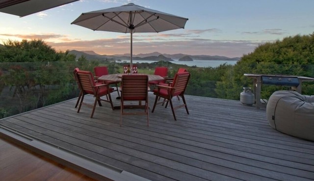 Barrier Headquarters entire complex. Unobstructed 270 degree view beach/mountain