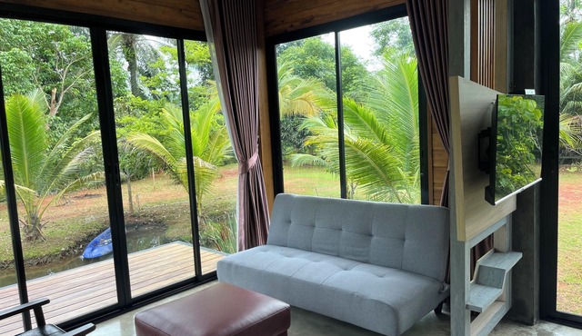 Darisa home ที่พักใกล้ตัวเมืองสุราษฎร์ธานี เพียง 6 กิโลเมตร บรรยากาศดีมาก