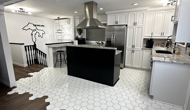 Elegant 3 Bedroom Home, With Pool table, Foosball Table, and Sauna, and More.