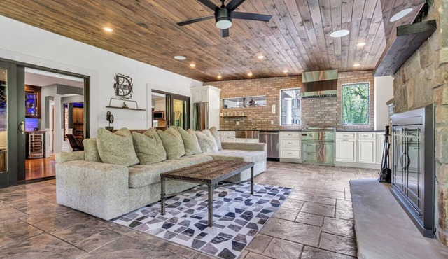 Estate Retreat in Toms River on Serene Brook with Private Island