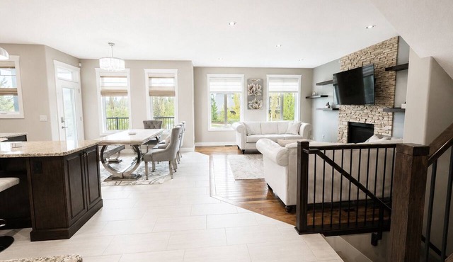 Luxury 4BR Retreat | 3.5 Baths | A/C | Fireplace & Patio