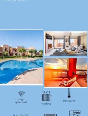 Marrakech flat with swimming pool & sunny garden