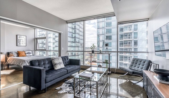 Modern Industrial DT Apartment w/Views & Parking