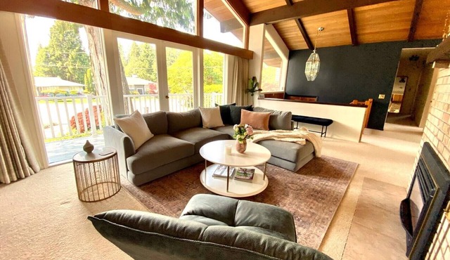 Mountain Mid-Century Sanctuary: Huge Yard, Views & Adventure at Your Door