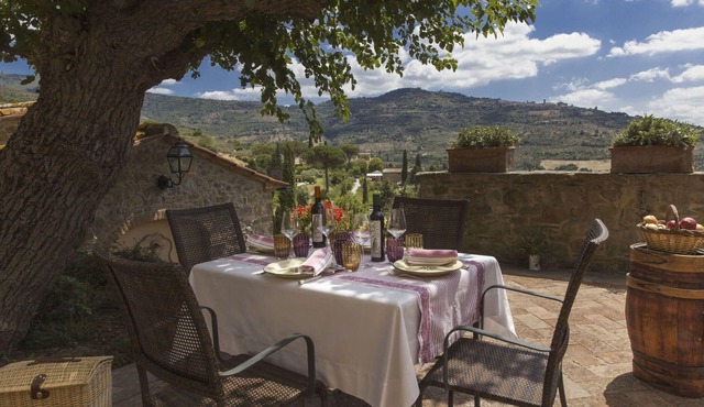 Private Villa with private pool, A/C, WIFI, hot tub, TV, panoramic view, parking, close to Cortona