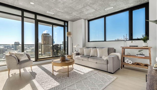 Skyline & Mountain Views | Prairie Cowboy Modern DT 2BR Condo