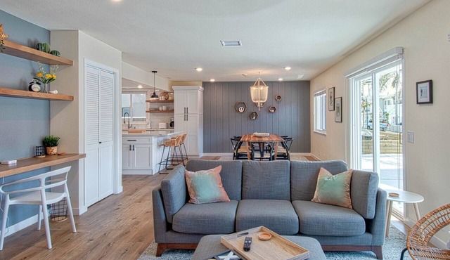Spectacular ocean views await you from the large patio at this newly remodeled lower unit!