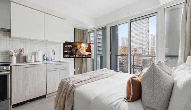 Stylish Studio Steps to Yonge-Dundas Square