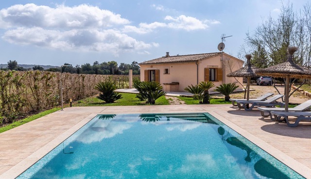 Vacation Home Son Fort Des Trenc with Mountain View, Pool, Wi-Fi, Terrace & Garden