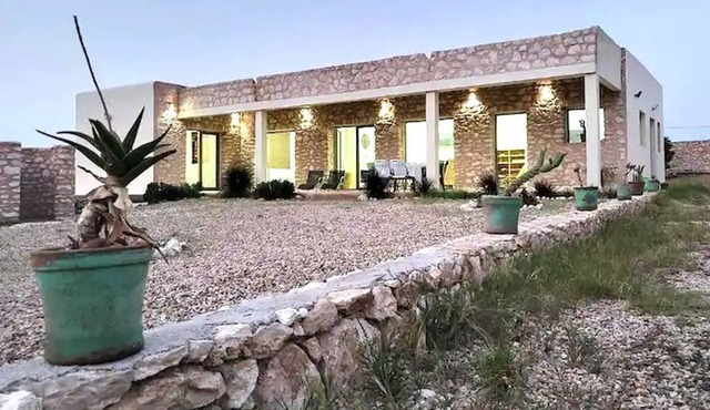 VILLA BOUJMAA IS A QUIET VILLA, LARGE TERRACE AND GARDEN, FIREPLACE, NEAR SEA