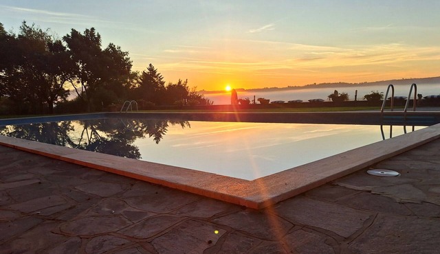 Wonderful villa with A/C, private pool, WIFI, TV, veranda, pets allowed and panoramic view
