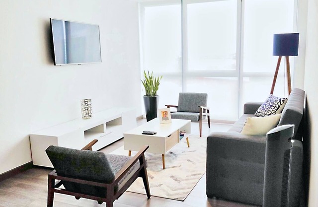 Beautifully furnished in a chic minimalist style 1 BR high speed internet