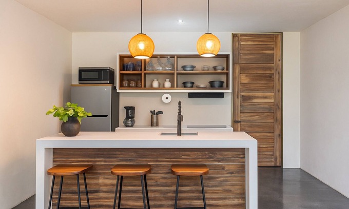 Tulum Apartment | 1-Bed Condo Kitchen Island Pool Views