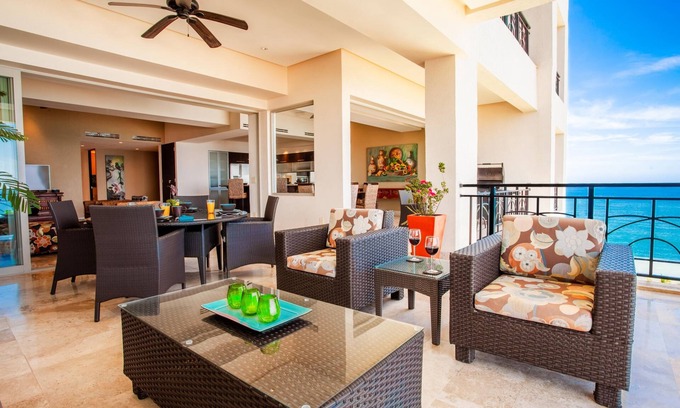Emiliano Zapata Condo | Beach Front! In Molino de Agua 806 3BD Condo for rent in Los Muertos Beach, Puer
