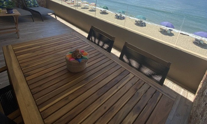 San Francisco Condo | Beachfront! Modern 2 Bed 2 Bath Oceanfront Condo in San Pancho Nayarit Mexico