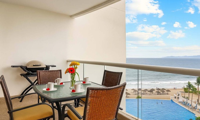 Nuevo Vallarta Apartment | Beachfront: Ocean Views, Pool, Steps to the Beach