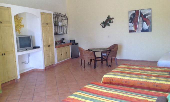 El Tezal Apartment | BRAND NEW HUGE STUDIO 2 FULL BEDS FURNISHED WITH POOL 1 BLOCK FROM THE BEACH