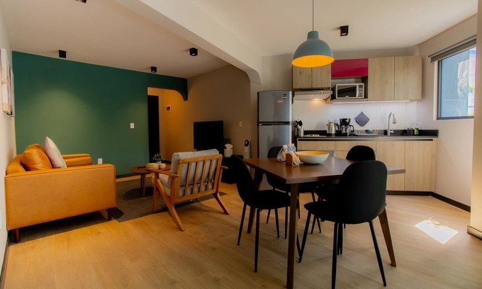 Escandon Apartment | Capitalia | Cozy Terrace Nook