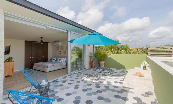 Zama Apartment | Casa Selva 1BR Magical Jungle Rooftop with Private Pool at Aldea Zama