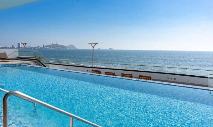 Mazatlan Apartment | Malecon Apartment: Beach, Pool & Stadium Views!