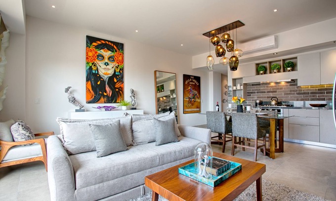Emiliano Zapata Condo | Modern Mexican Condo w/View | POOLS & GYM