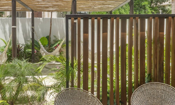 Tulum Apartment | Studio for 3 with terrace and pool access @ ARUNA