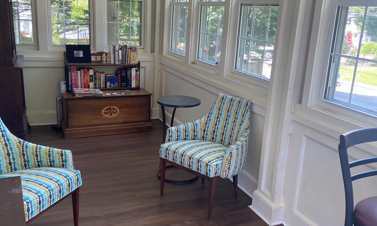 North Andover Bed & Breakfast | Comfortable room in house with shared bath , use of common area, porch , pool.