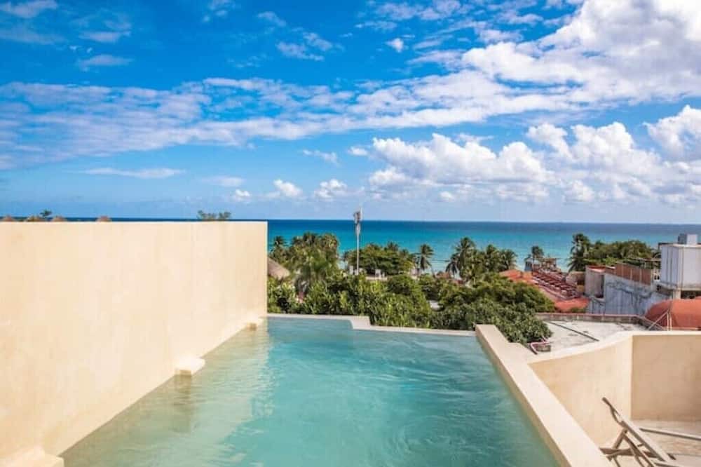 Puerto Juarez Apartment | Breathtaking PH 5thAV ocean view private pool roof