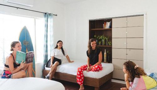 Single Bed in Female Dormitory Room