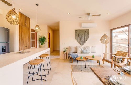 Tulum Apartment | Private Roof Pool Penthouse, 2 Cenotes and Gym