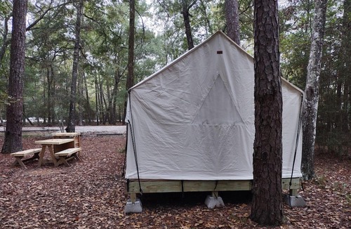 West Livingston RV Rental | Tentrr State Park Site - TX Lake Livingston State Park - Site B - Single Camp
